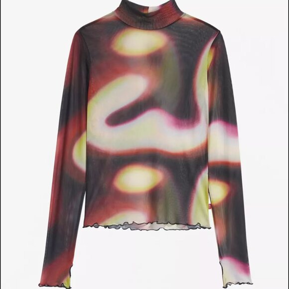 Levi’s® X Barbie Ferreira UO Exclusive Second Skin Mock Neck Top womens 3X - Picture 6 of 17